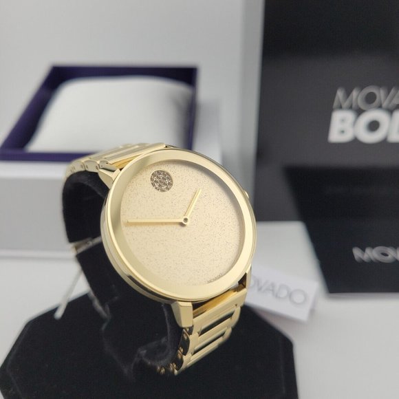 Movado Women's Gold Dial Watch - Picture 3 of 8